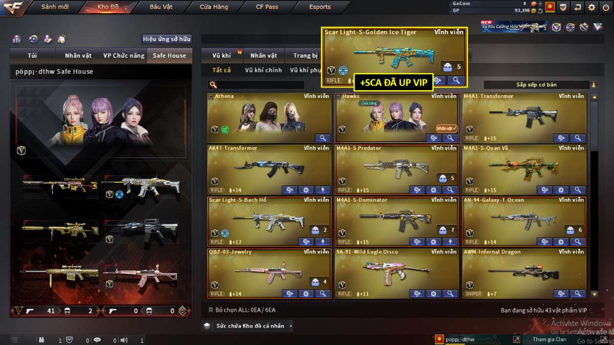 shop acc cf uy tin gia re